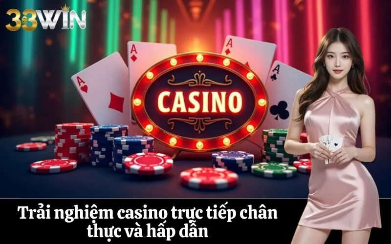Trải nghiệm casino trực tiếp chân thực và hấp dẫn
